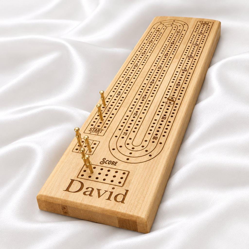 Handcrafted Solid Wood Cribbage Boards
