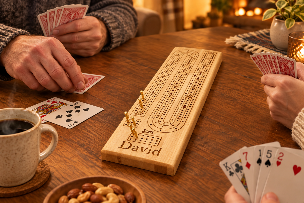 Handcrafted Solid Wood Cribbage Boards