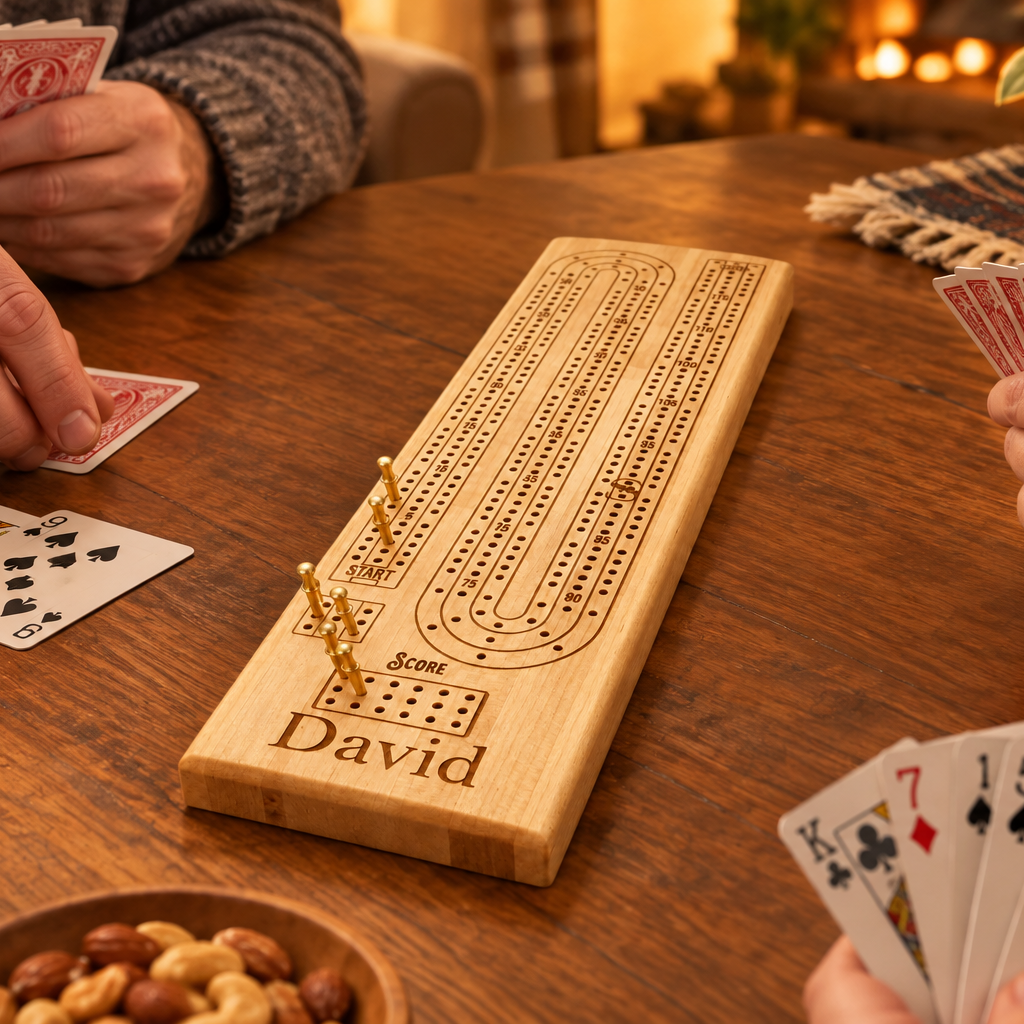Handcrafted Solid Wood Cribbage Boards