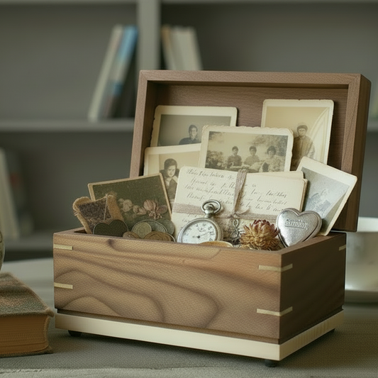 Unique Treasure Chest Urn - Adult Cremation Urn with Keepsake Compartment - Made In Canada