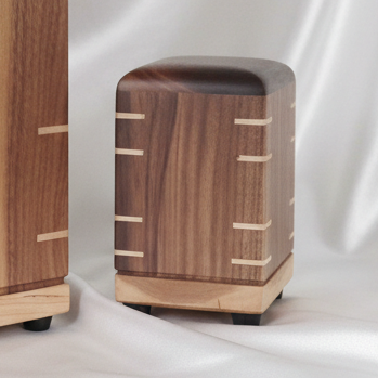 Matching Miniature Urn/Keepsake wooden Box - Shared Ashwood Keep