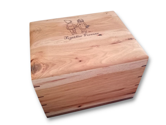 Together Forever Companion Woodbox Urn For Ashes