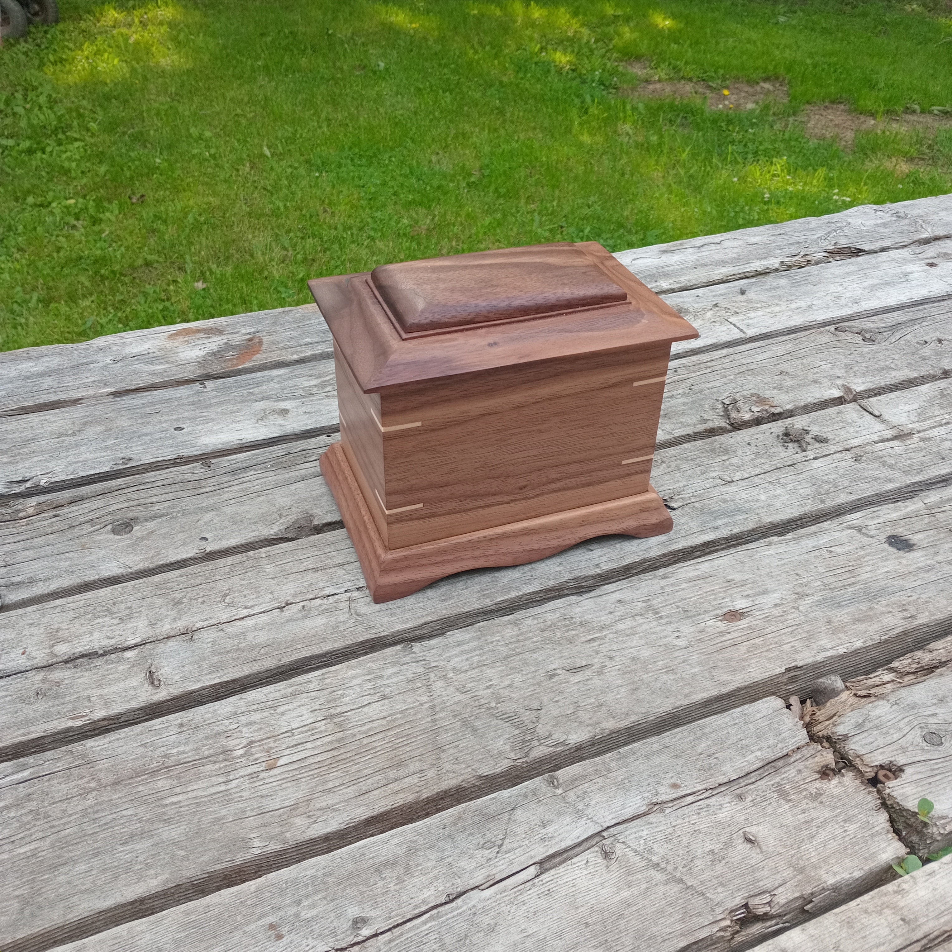 Traditional Handmade Memorial Urn For Cremation Ashes - The Ashwood Legacy Wooden Urn