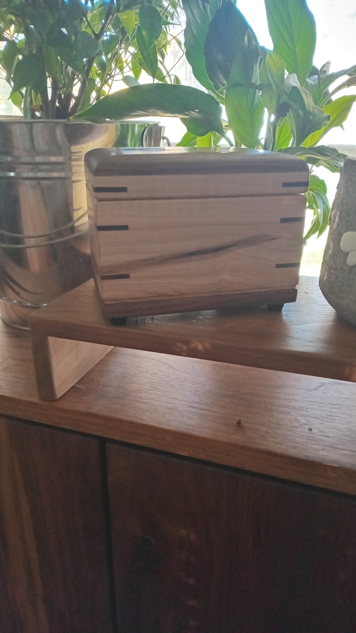 The Camelia Woodbox Urn For Ashes