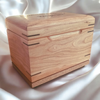 Handcrafted wooden recipe box personalized family recipe keeper with dividers for organizing 4x6 recipe cards