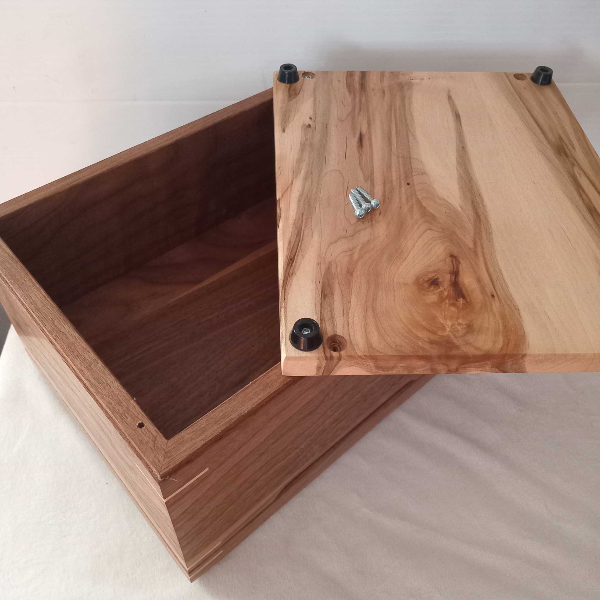 Black walnut wooden urns Twilight Grove and True North handcrafted for ashes with custom engraving options