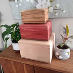 Elegant hardwood memory keepsake box handcrafted in Canada for storing precious mementos