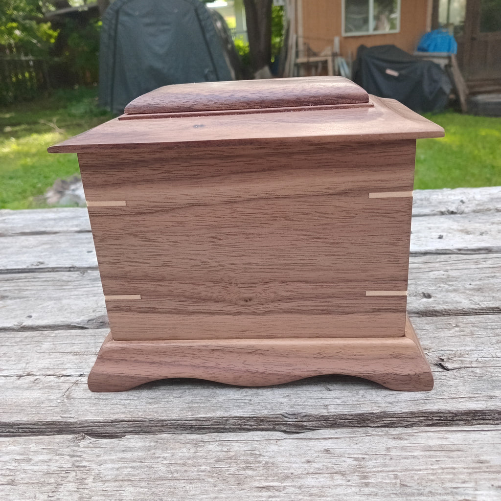 Traditional Handmade Memorial Urn For Cremation Ashes - The Ashwood Legacy Wooden Urn