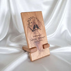 Personalized solid hardwood memorial plaque with custom engraving for home and family tribute
