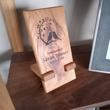 Forever Remembered - Standing Memorial Plaque, Standing Plaque, Memory Keepsake.