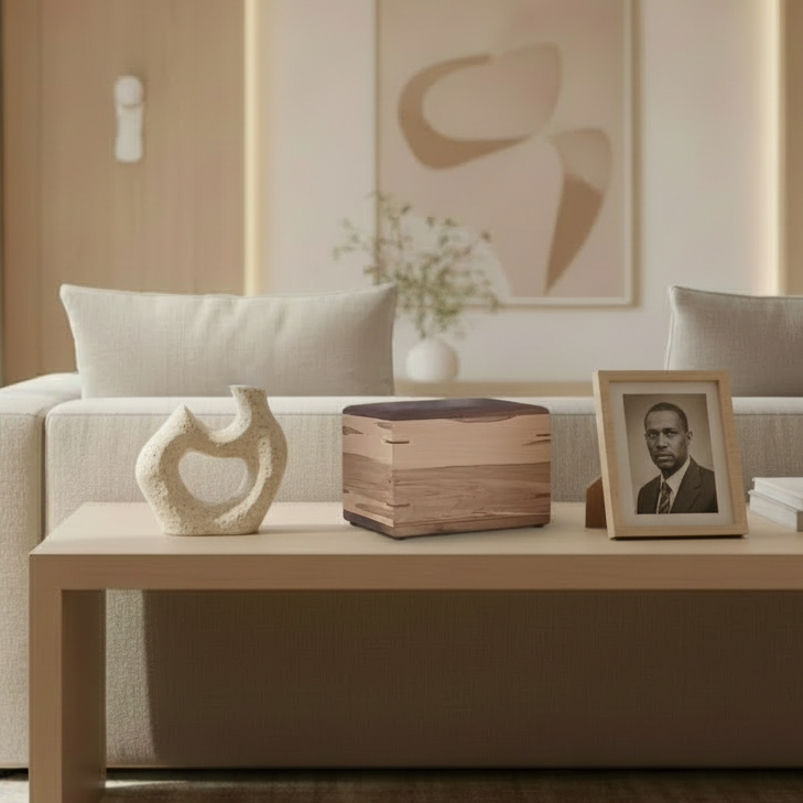 Camelia Urn - A Hardwood Cremation Urn - A sanctuary for your loved one