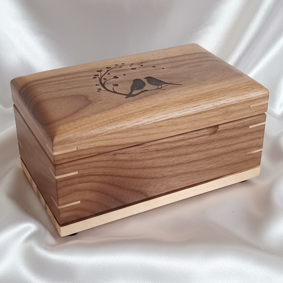 Personalized Wooden Keepsake Box – Handcrafted Memory Box