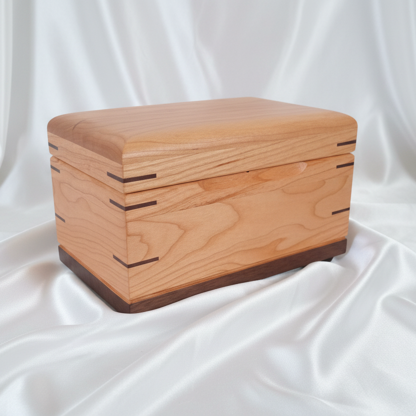 Adult Cremation Urn with Keepsake Compartment - Treasure Chest Wooden Urn (# 2 seller)