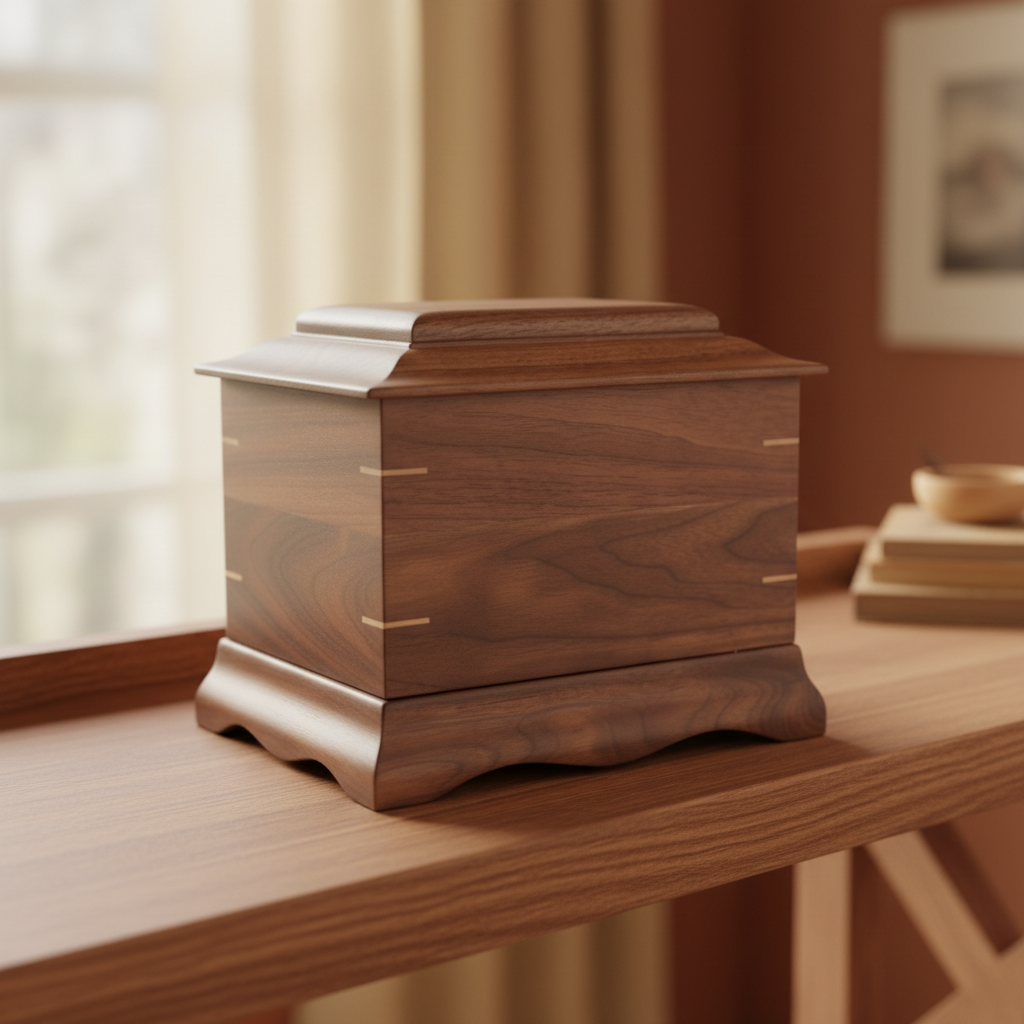 The Ashwood Legacy Wooden Urn For Ashes - A Strong, Lasting Place to Keep Them Close