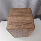 Handcrafted Memorial Urn made from solid hardwood with personalized engraving options