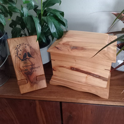 The Ashwood Keep - Keeping It Traditional Woodbox Urn For Ashes