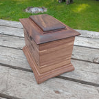 Traditional Handmade Memorial Urn For Cremation Ashes - The Ashwood Legacy Wooden Urn