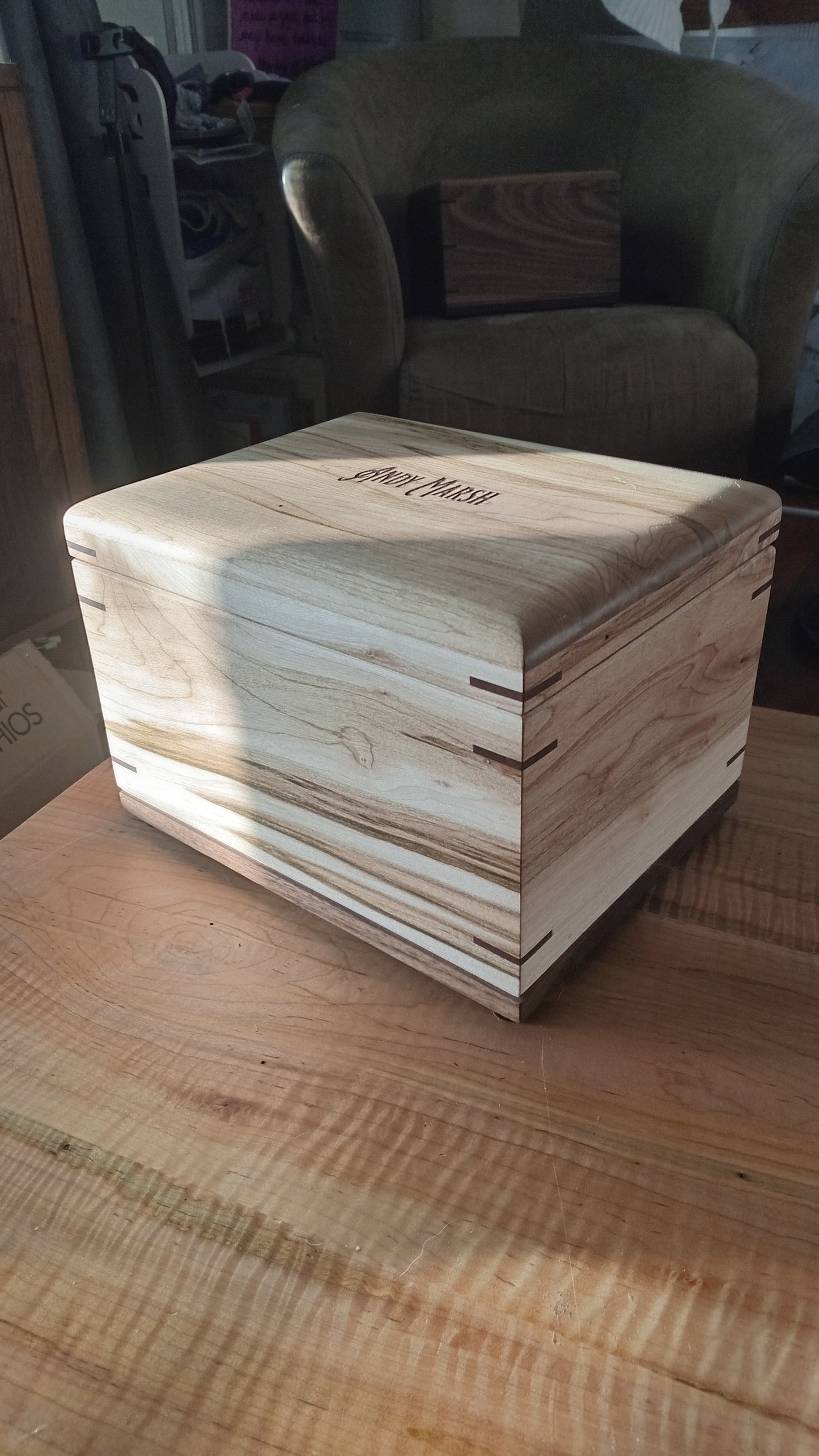 The Treasure Chest Keepsake Woodbox Urn For Ashes