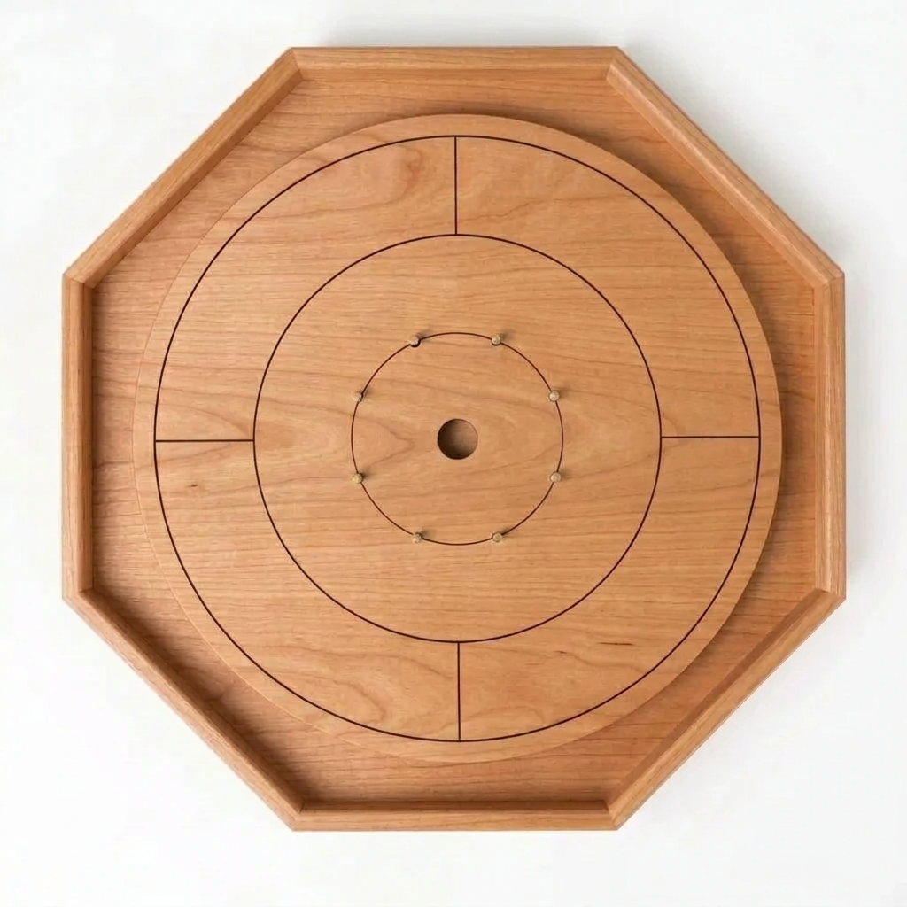 Handcrafted Solid Wood Crokinole Boards