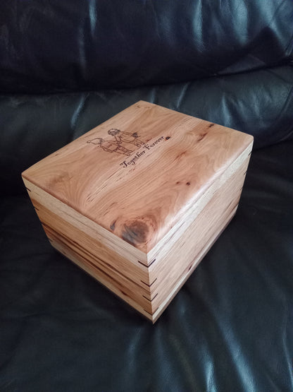 Together Forever Companion Woodbox Urn For Ashes