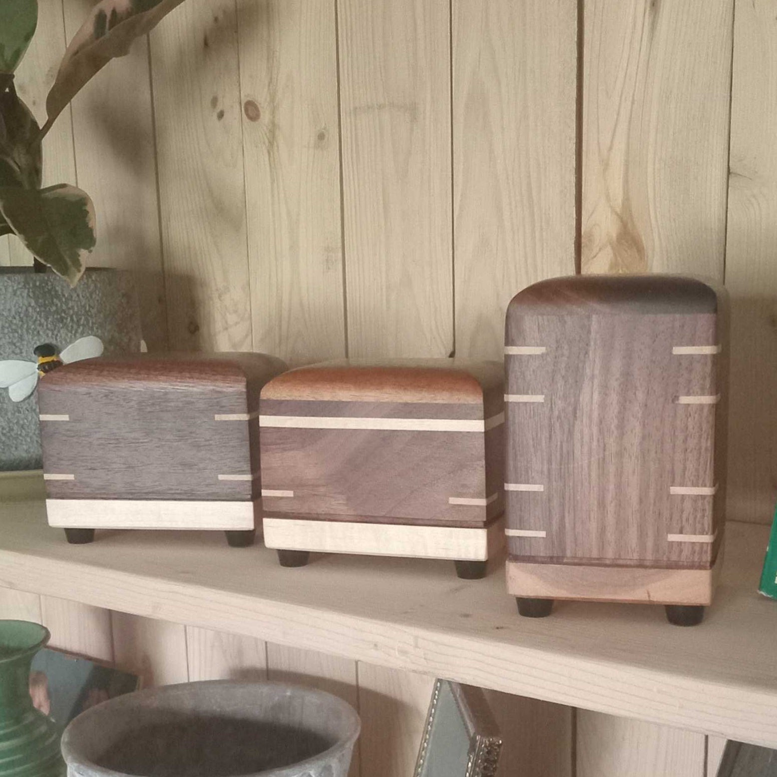 Matching Miniature Urn/Keepsake wooden Box - Shared Ashwood Keep