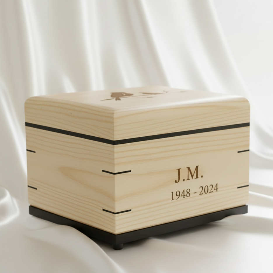 Handmade Wooden Urns
