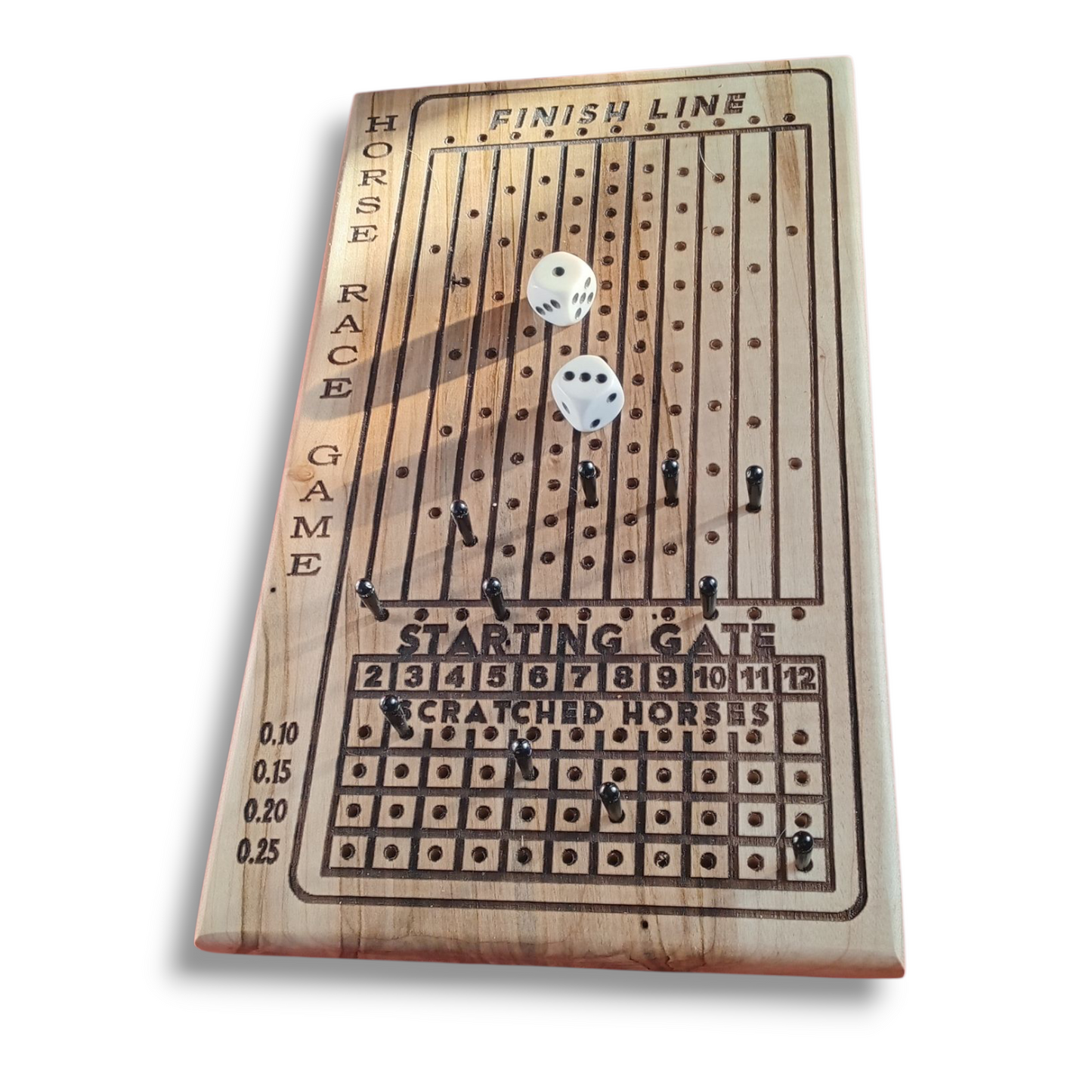 Racehorse Game, Dice, Cards, Fun.