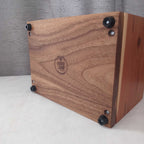 Handcrafted personalized wooden urn for ashes Twilight Grove design