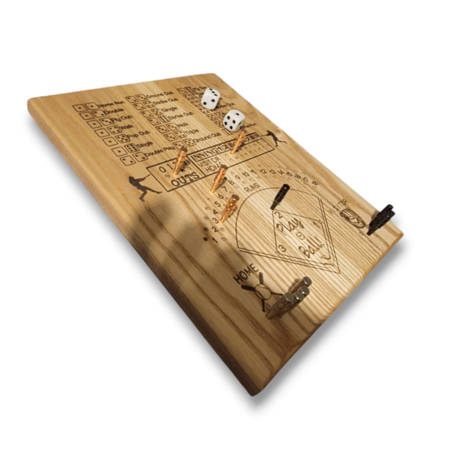 "NEW" Baseball and Frustration Rummy double sided game board