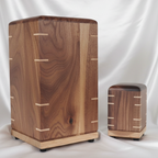 Matching Miniature Urn/Keepsake wooden Box - Shared Ashwood Keep