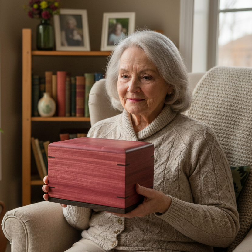 Twilight Grove - Handcrafted Solid Hardwood Cremation Urn for Ashes (⭐️ # 1 seller)