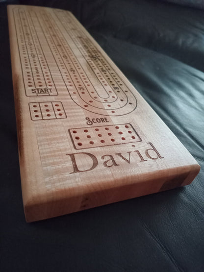 “Handcrafted Multi Wood Cribbage Boards with peg storage. A practical gift for all occasions.