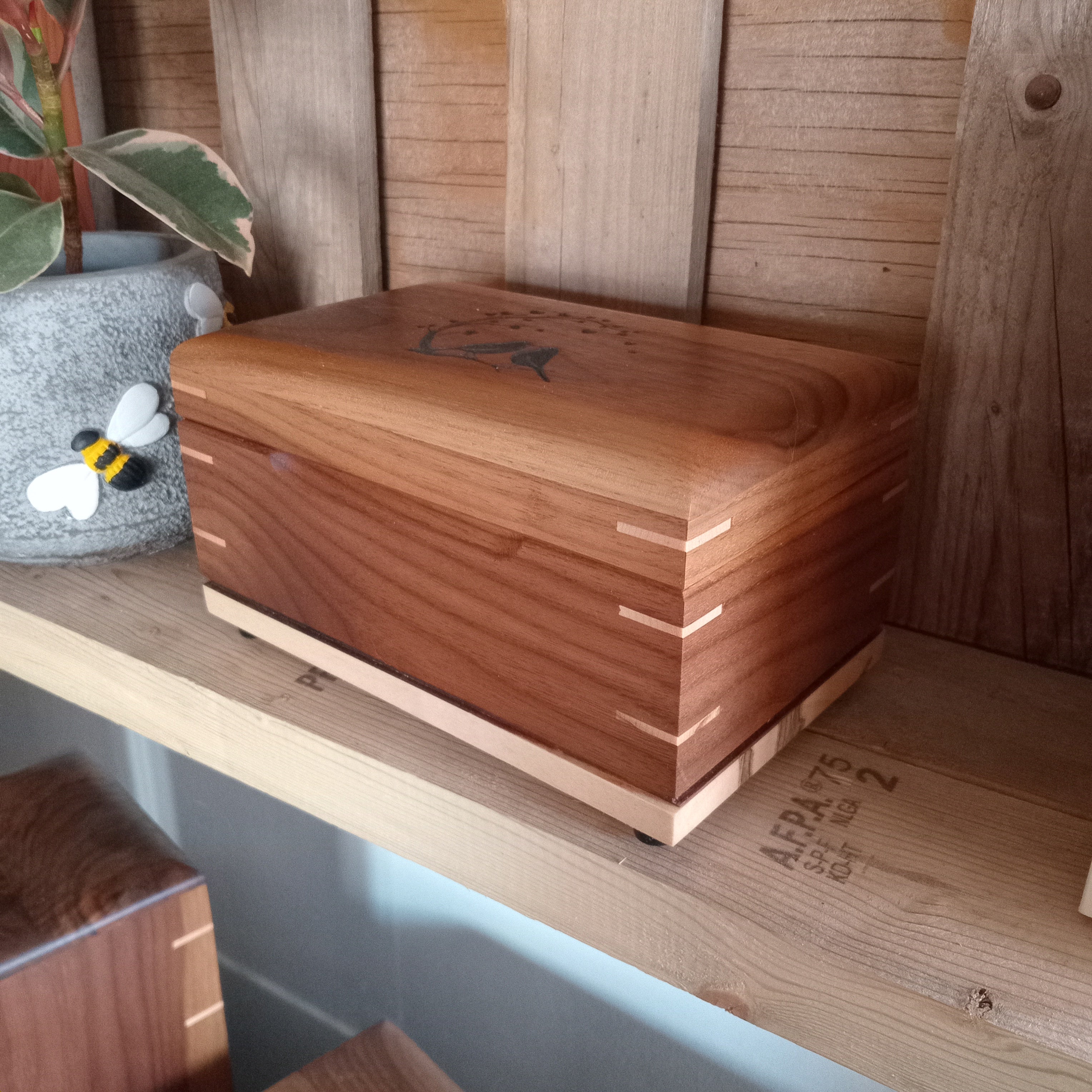 Personalized Wooden Keepsake Box – Handcrafted Memory Box
