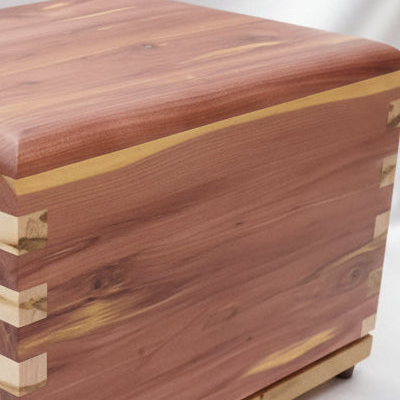 "NEW" Craftsman Series Hardwood Cremation Urn - with finger Joint construction