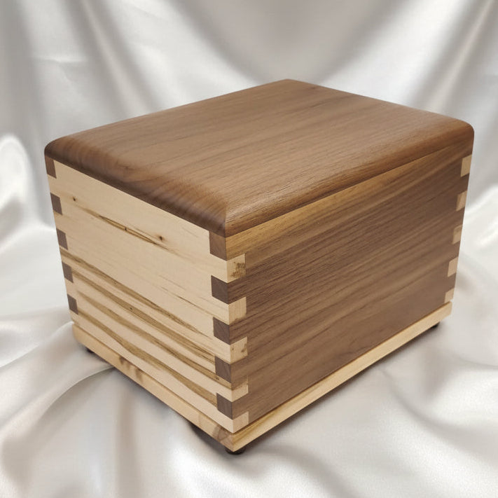 "NEW" Craftsman Series Hardwood Cremation Urn - with finger Joint construction