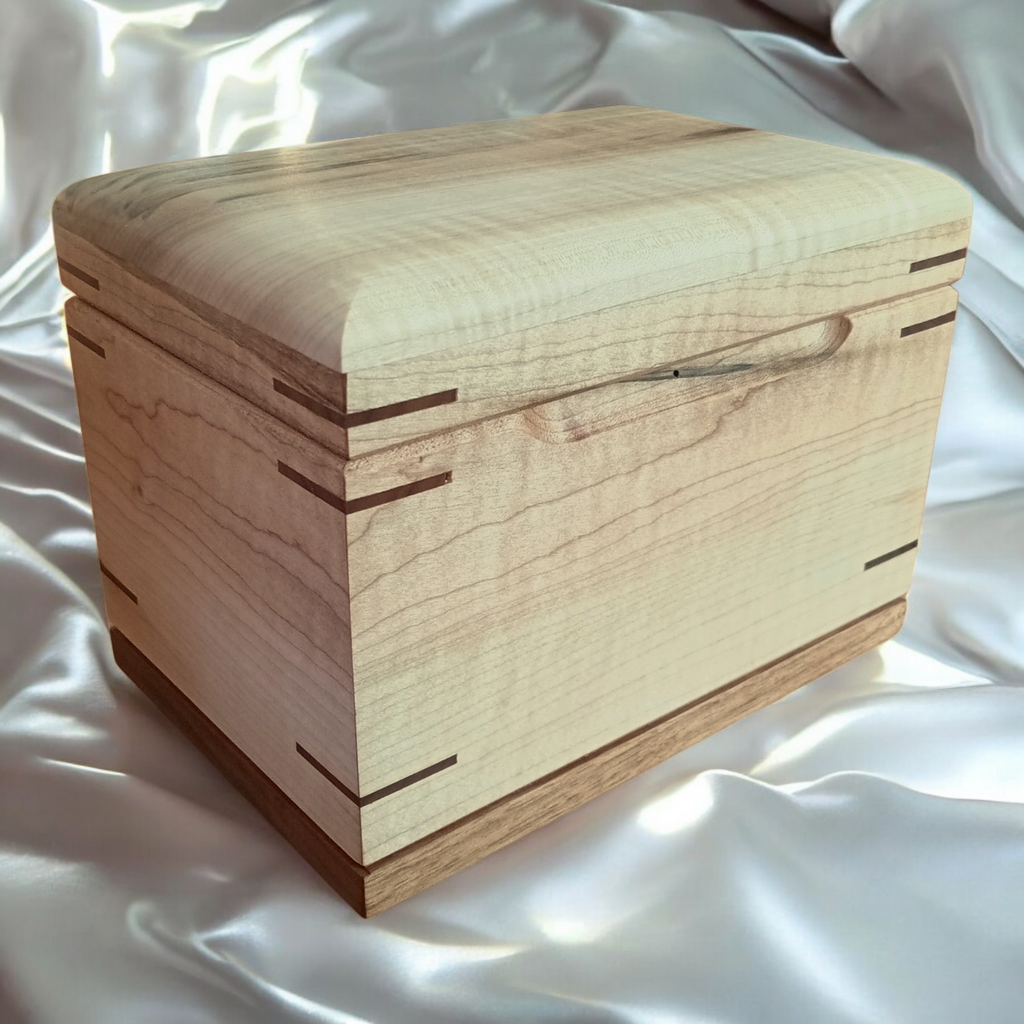 Handcrafted wooden recipe box personalized family recipe keeper with dividers and engraved design