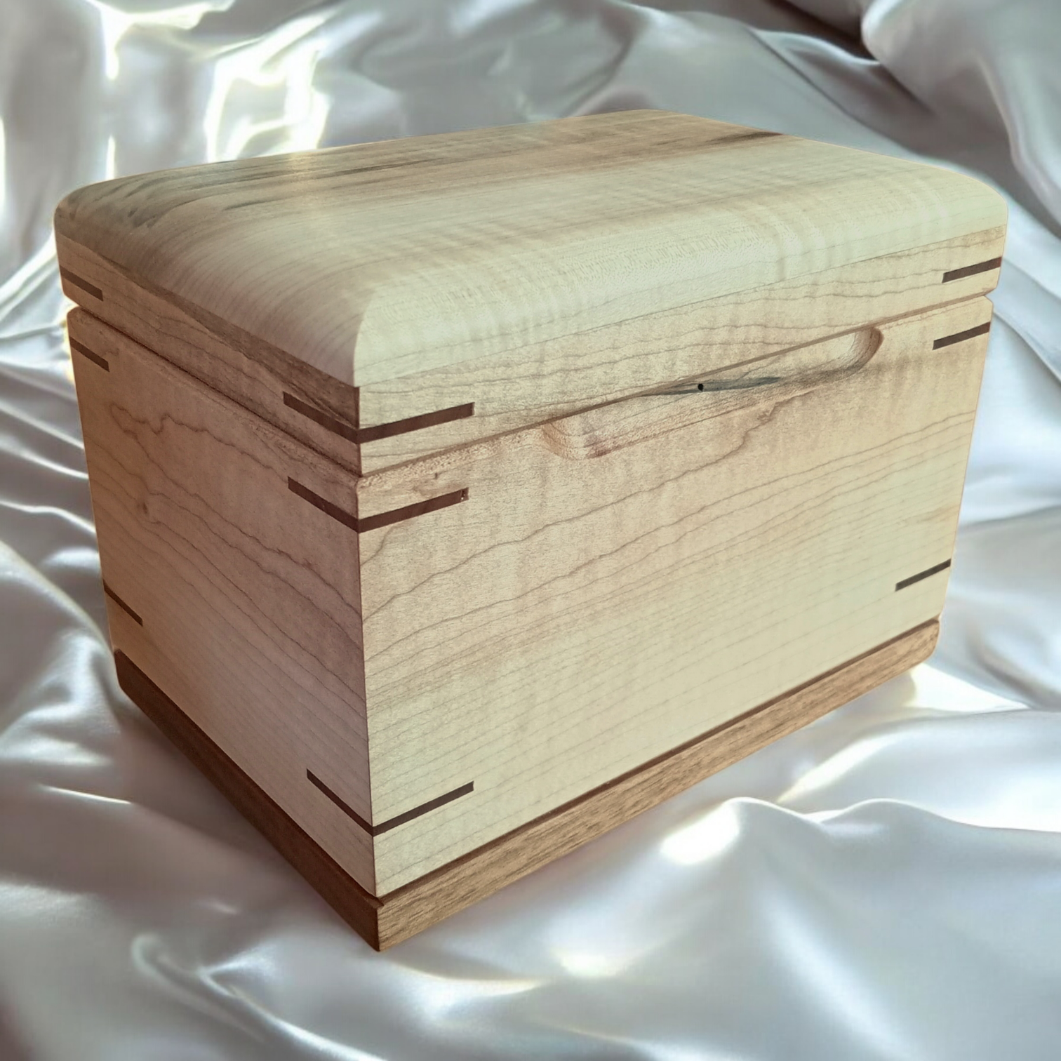 "New"  Handcrafted Wooden Recipe Box – Personalized Family Recipe Keeper