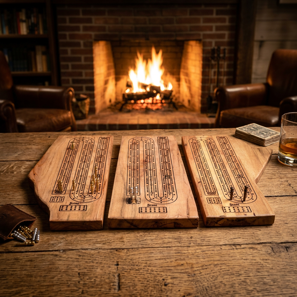 Provincial Hardwood Cribbage Board