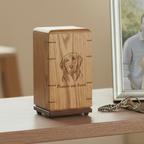 Personalized Hardwood Urns For Pets - Summit Pawprints Urn