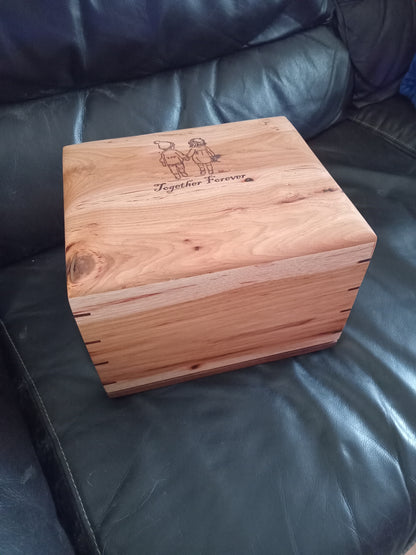 Together Forever Companion Woodbox Urn For Ashes