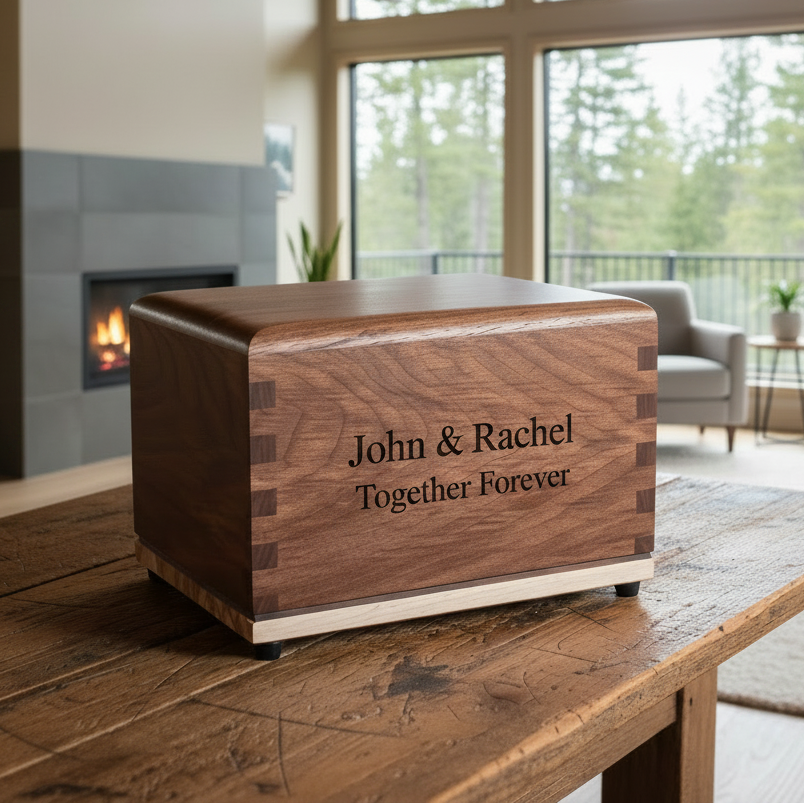 Companion Wooden Urn Collection, Built For 2 - The Shared Legacy Urn Collection