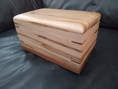 Paw Prints Woodbox Urn For Animal Ashes