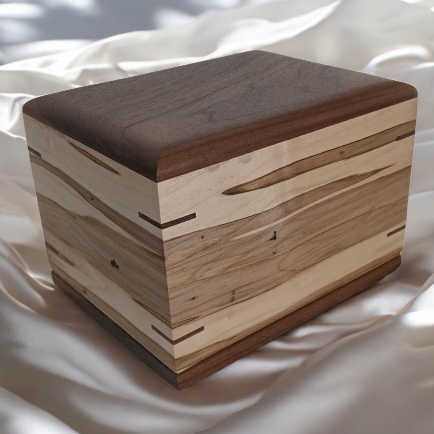 Shared Legacy Companion Hardwood Urn for Ashes-Built for 2