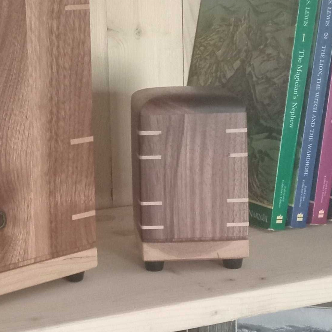 Matching Miniature Urn/Keepsake wooden Box - Shared Ashwood Keep