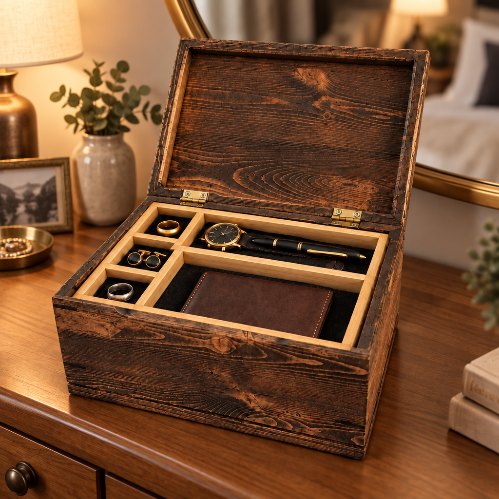 Solid Wood Keepsake/Jewelry box