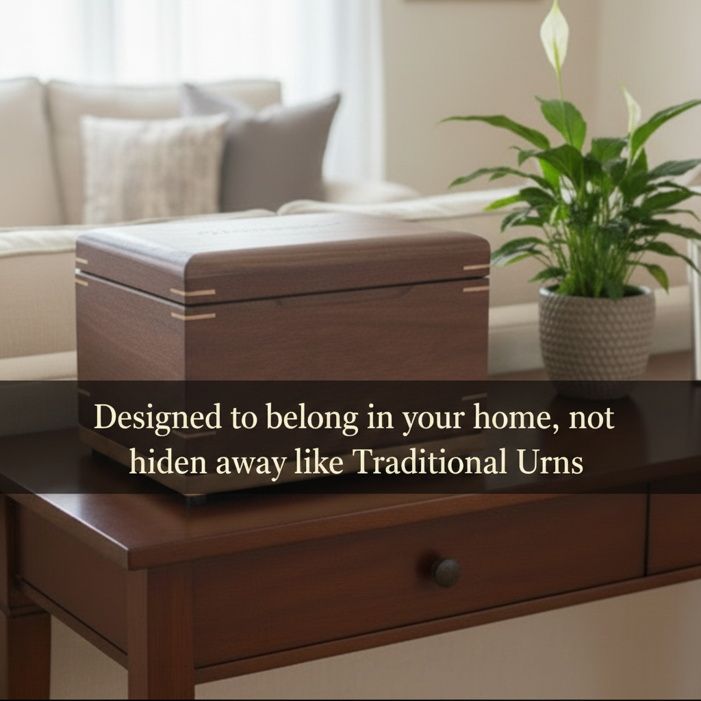 Treasure Chest Wooden Urn - Built To Hold More Than Ashes, A Place to protect a life's treasures