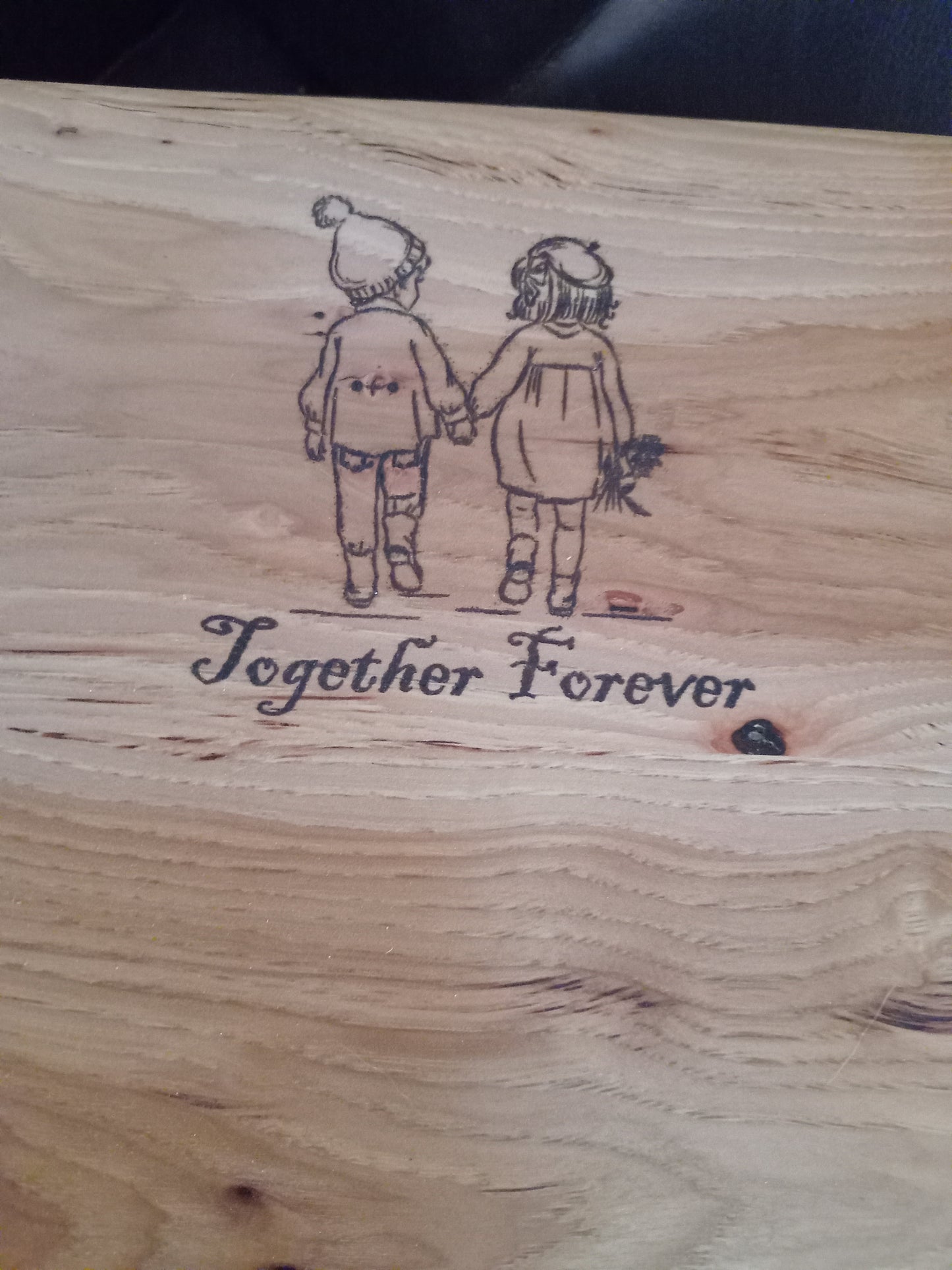 Together Forever Companion Woodbox Urn For Ashes