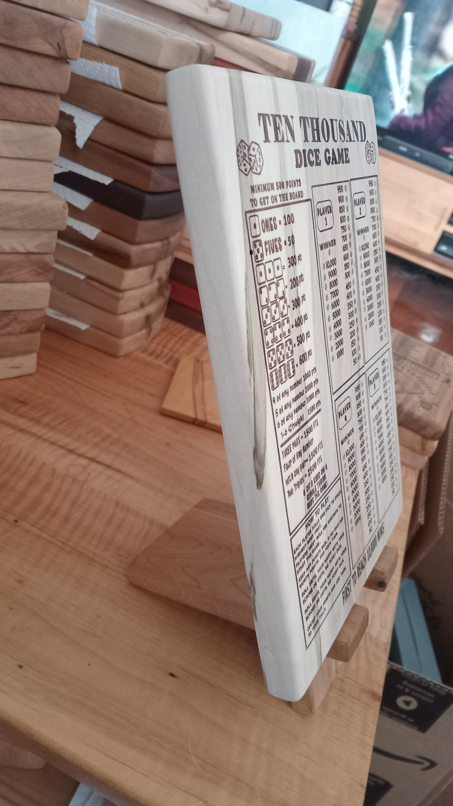 Baseball and Frustration Rummy, or Baseball and Farkle. 2 games, 1 board.