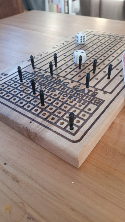 Racehorse Game, Dice, Cards, Fun.