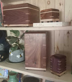 Matching Miniature Urn/Keepsake wooden Box - Shared Ashwood Keep